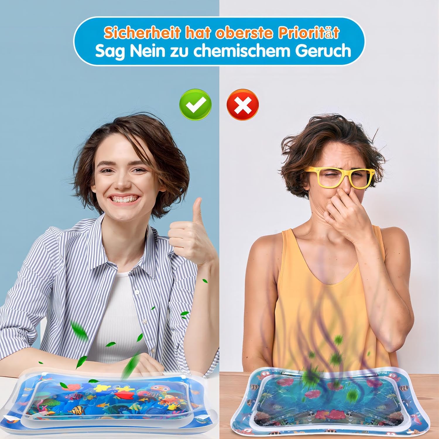 Thumbnail 6 de Infinno Wassermatte Baby Spielmatte für 3–9 Monate