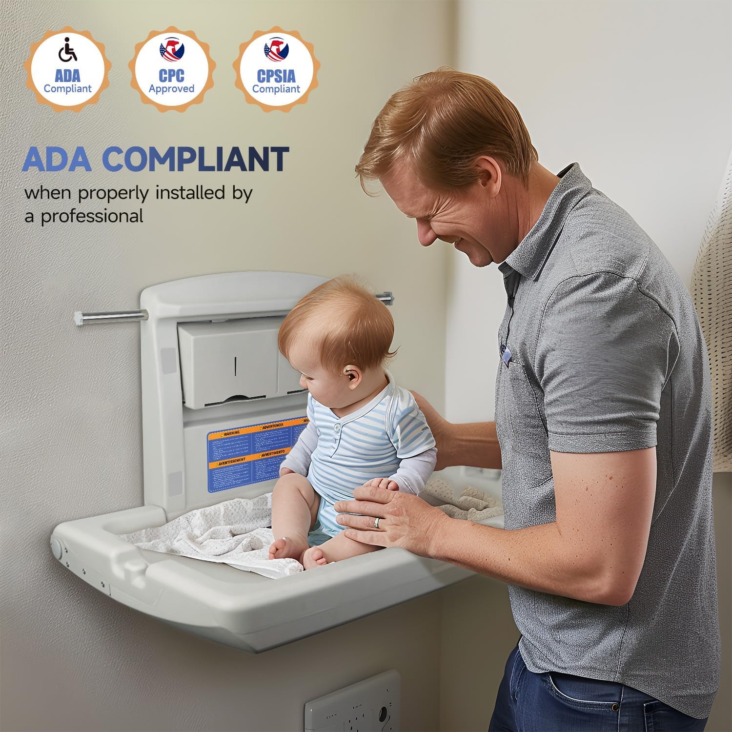 Thumbnail 2 de AIKE Baby Changing Unit Horizontal foldable 1 – Baby changing station 👶🏻