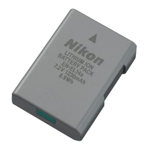 Detalle de Nikon EN-EL14a Original para D3000/D5000 – batería Li-Ion 7,2 V 1230 mAh