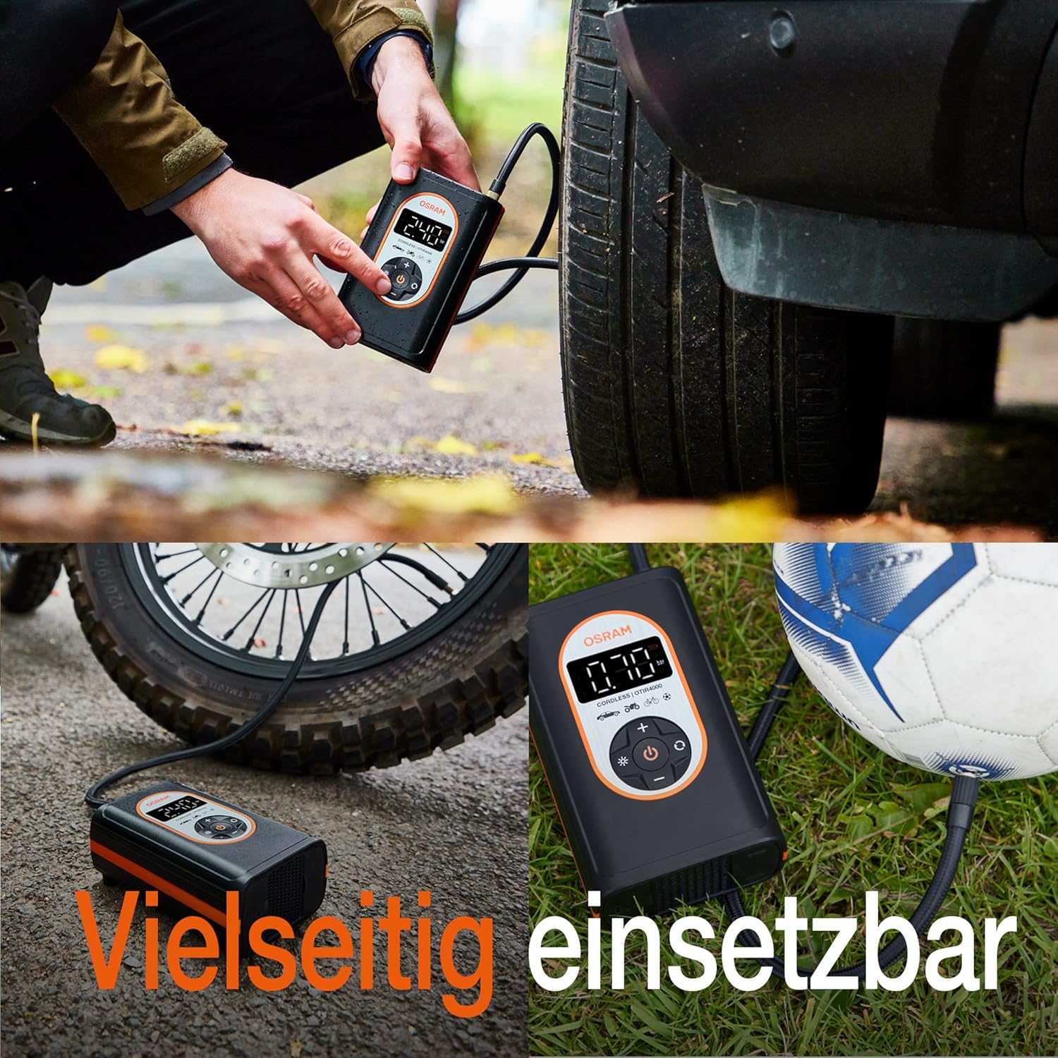 Thumbnail 6 de OSRAM TYREinflate 4000 – Kabelloser Reifenfüllkompressor mit Auto-Stopp und LED-Licht