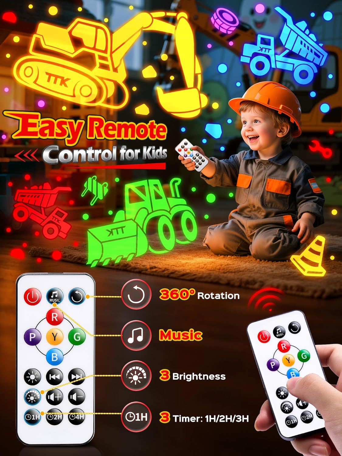 Thumbnail 5 de Beast Truck Dinosaur Egg Night Light 31 Colors