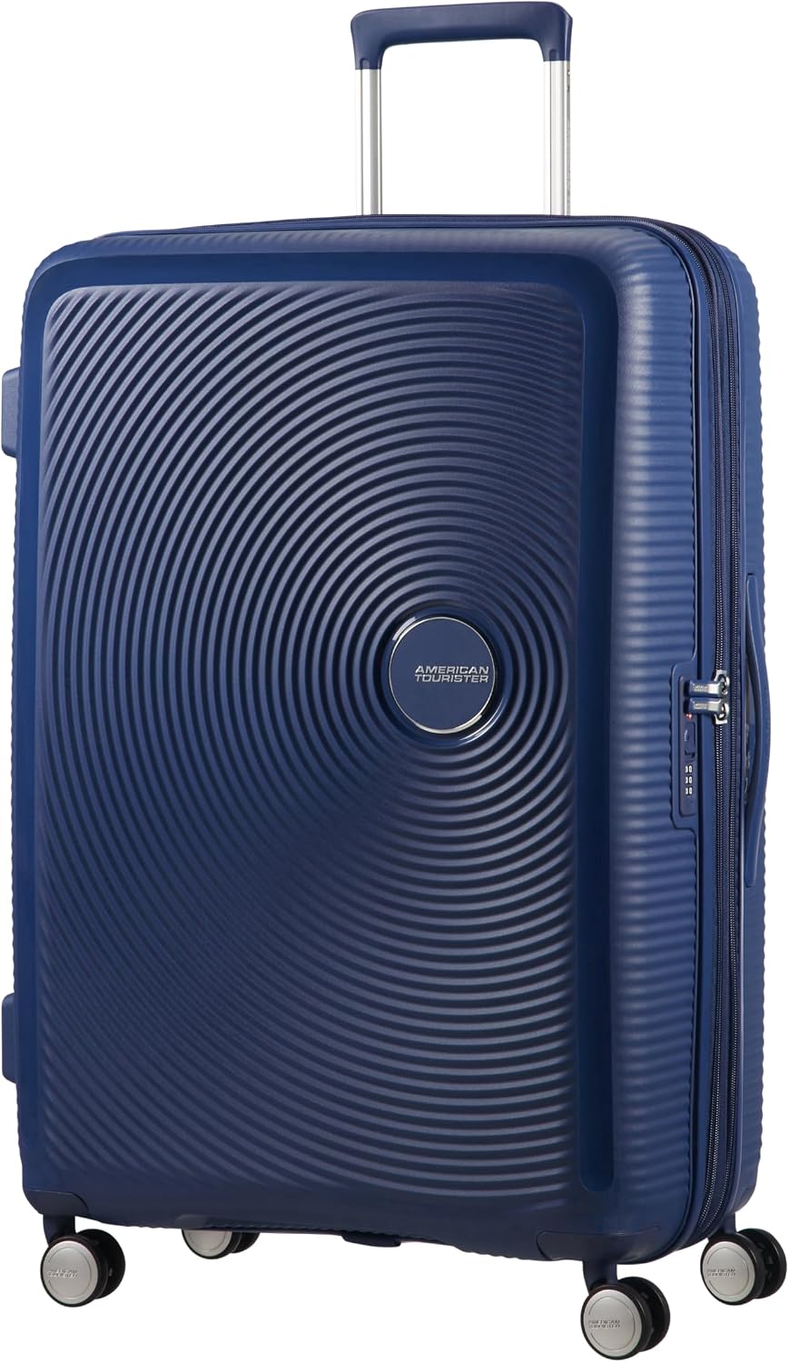 Detalle de American Tourister Soundbox Trolley L espandibile 77 cm, TSA 97/110 L in Midnight Navy