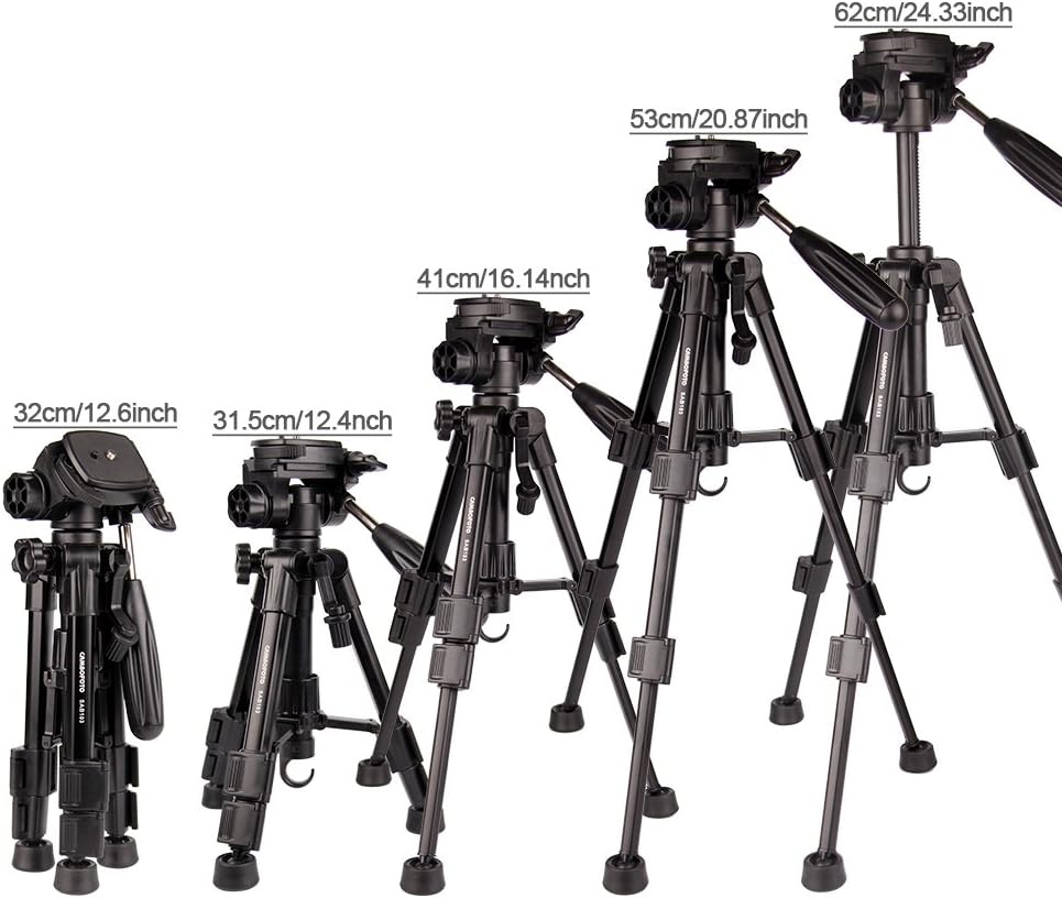 Thumbnail 6 de CAMBOFOTO SAB103 Camera Tripod with 3-Way Pan Head and Quick-Release Plate