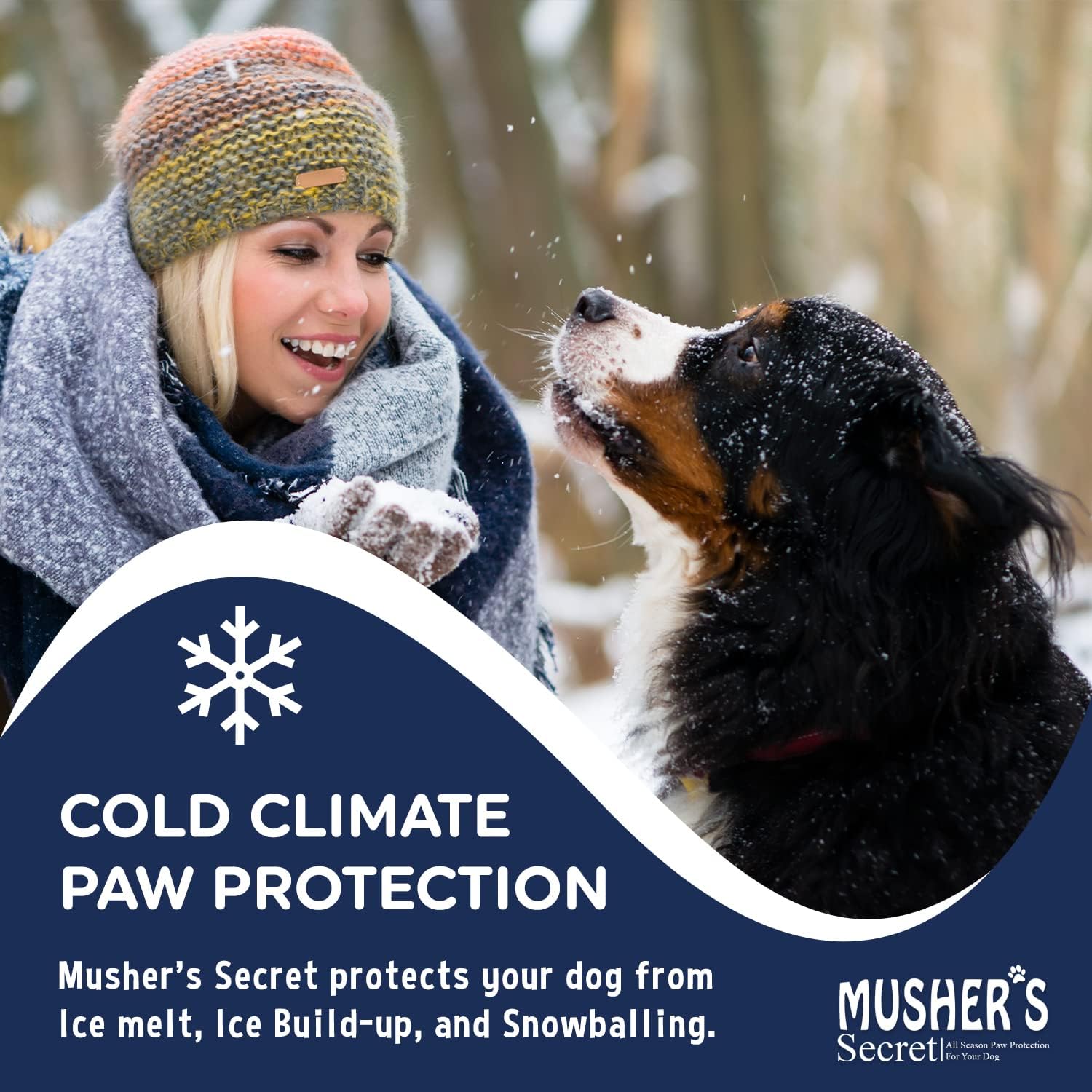 Detalle de Musher's Secret Blue Paw Wax — All-Natural Dog Paw Protection