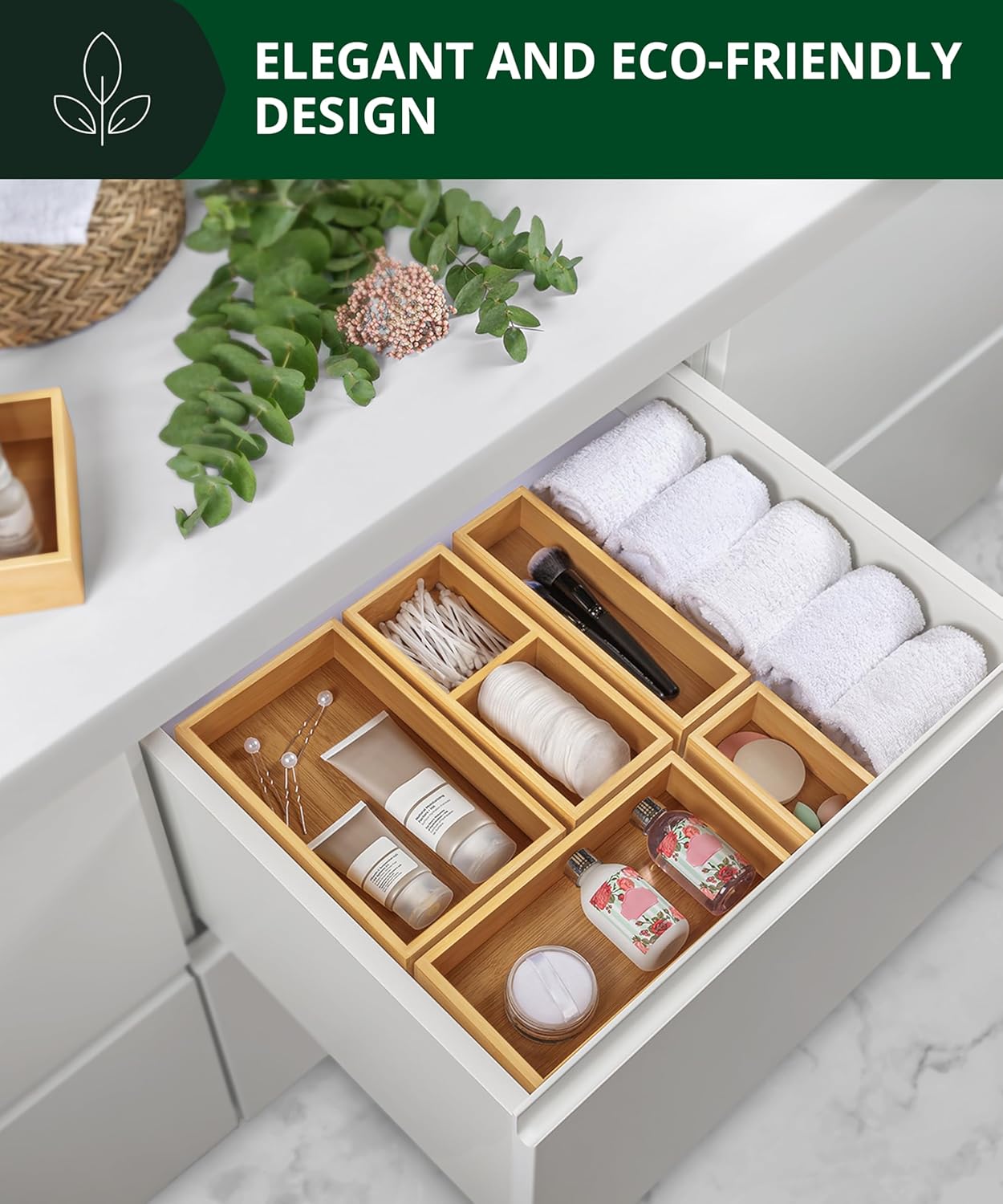 Thumbnail 6 de ROYAL CRAFT WOOD 5-Piece Bamboo Organizer Set
