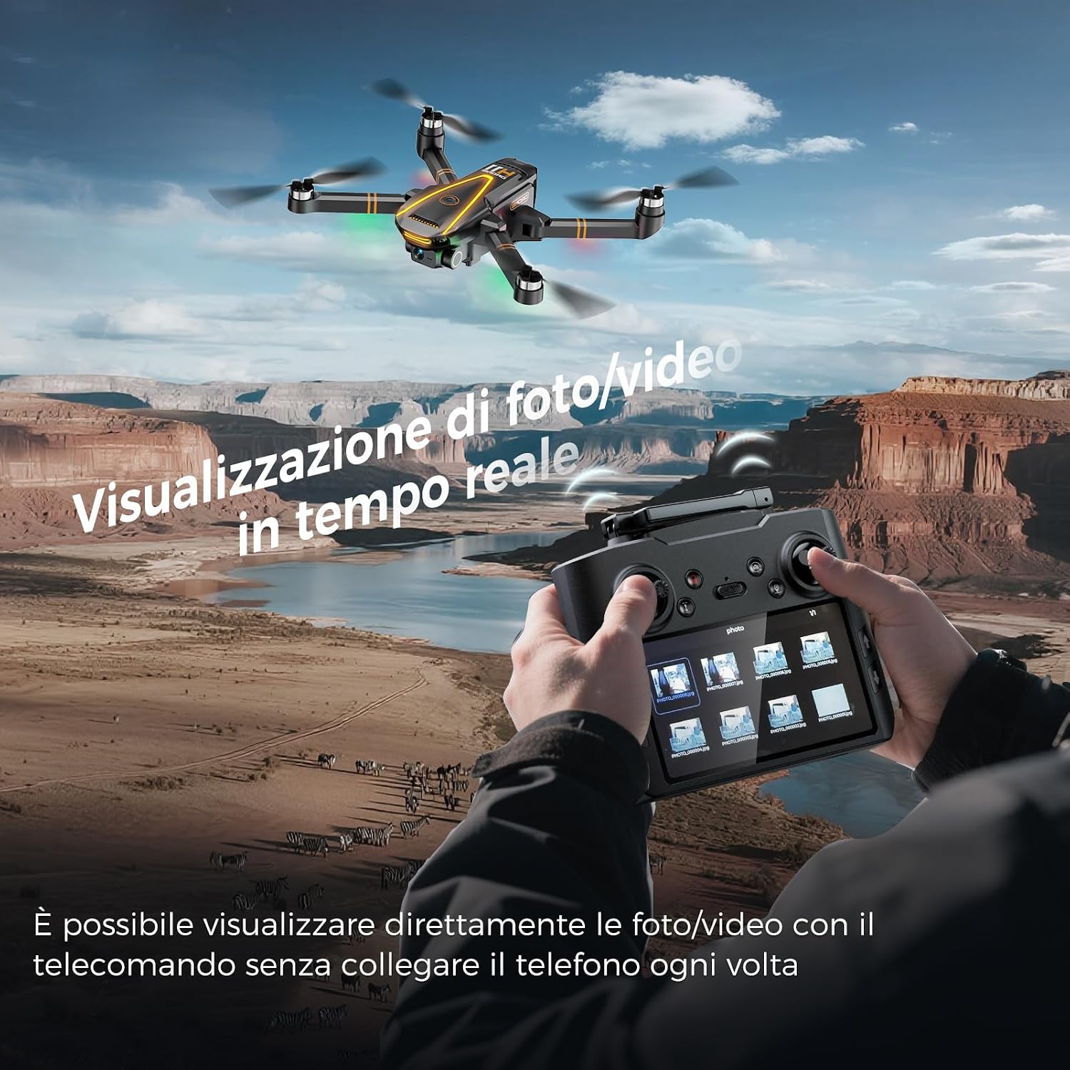 Detalle 2 de H11 GPS Drone con Telecamera 4K meno di 249g