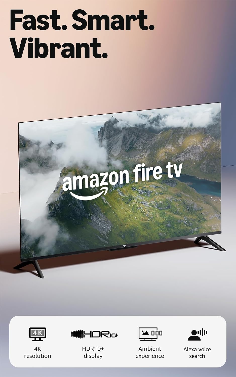 Detalle de Amazon Fire TV 55" 4-Series (newest gen) 4K Ultra HD smart TV with Alexa Voice Remote