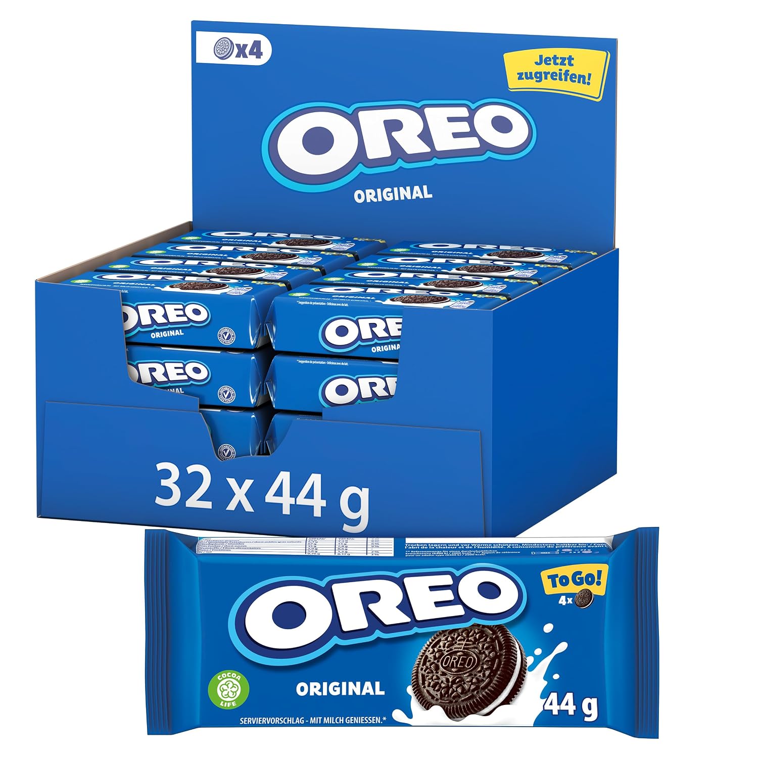 Thumbnail 6 de OREO Original – Knuspriger Kakao-Keks mit Vanille-Crèmefüllung, 12x176 g