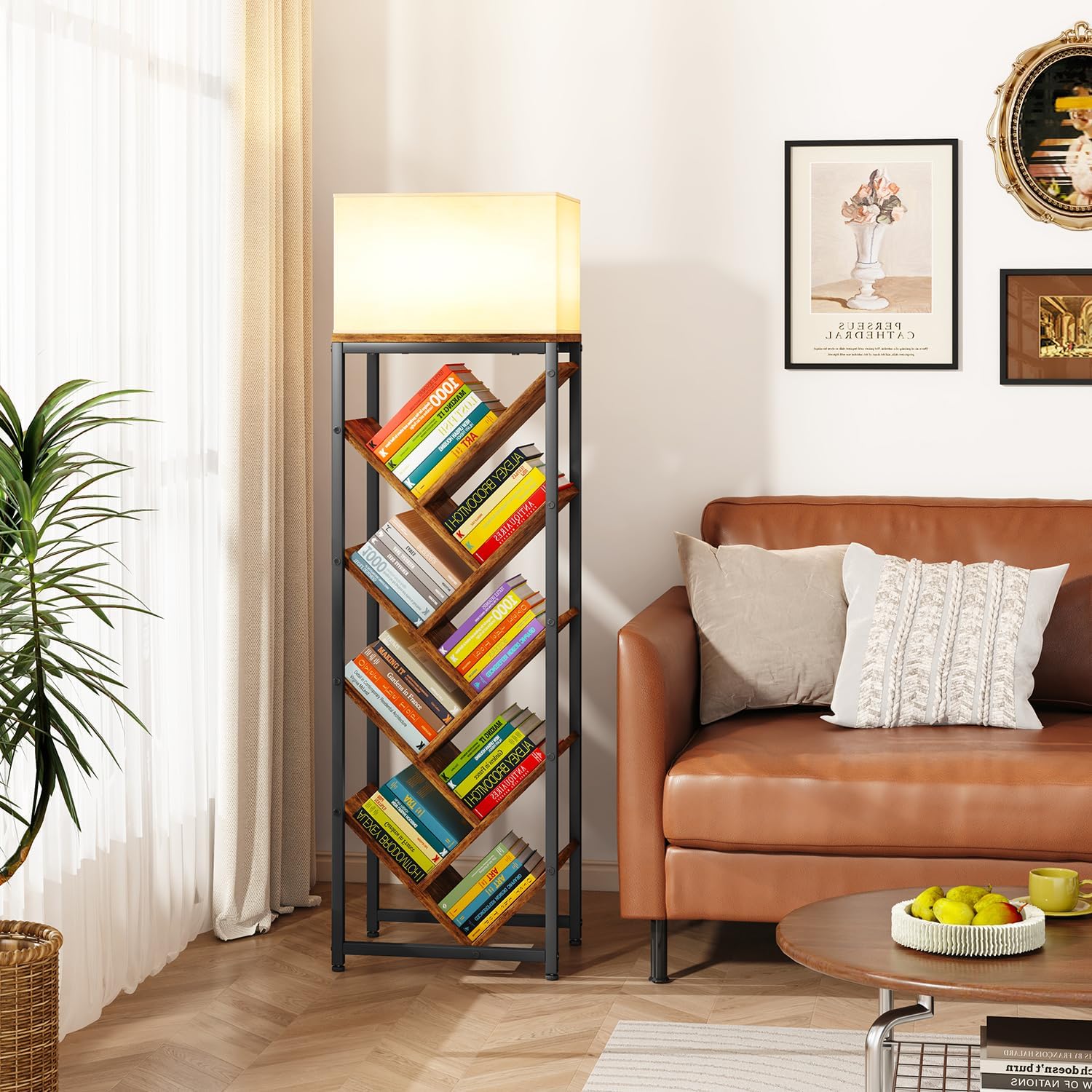 Thumbnail 1 de IBUYKE Tree Bookshelf 9-Tier 41.9in