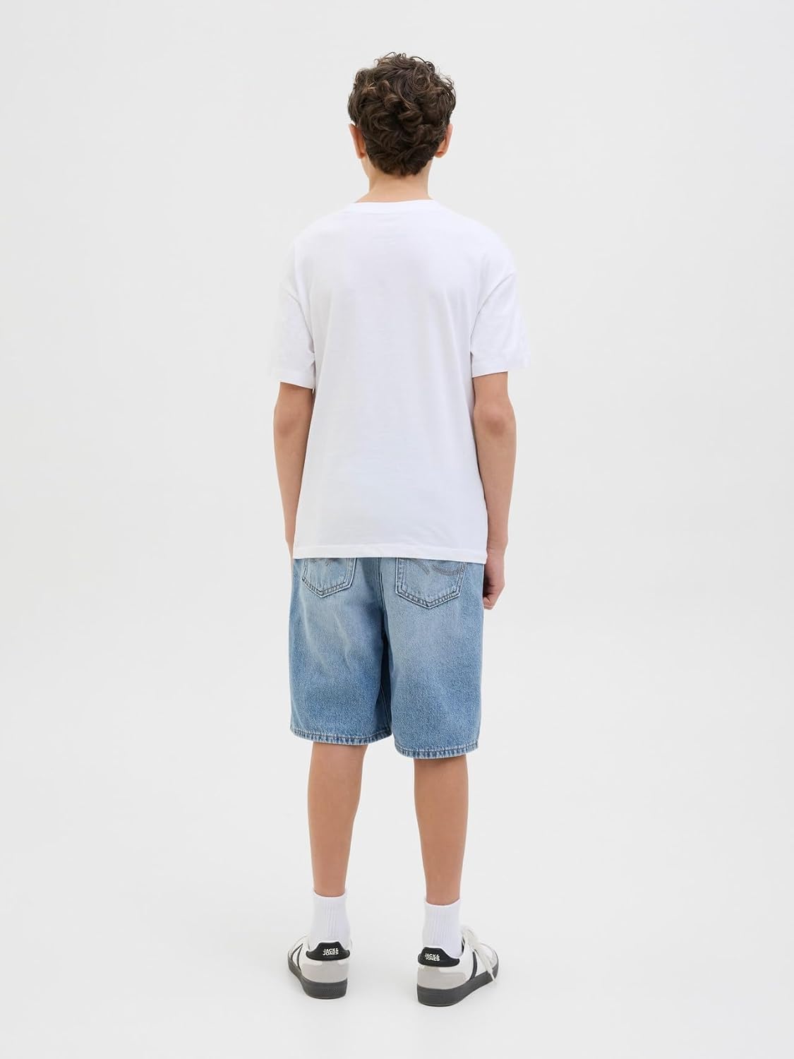Detalle de JACK & JONES Boy Jeans-Shorts Loose Fit – Juniorgröße, robust und leger