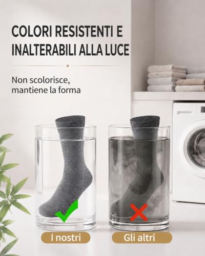 Thumbnail 8 de SukModen calzini unisex in viscosa di bambù, medio spessore e cucitura piatta