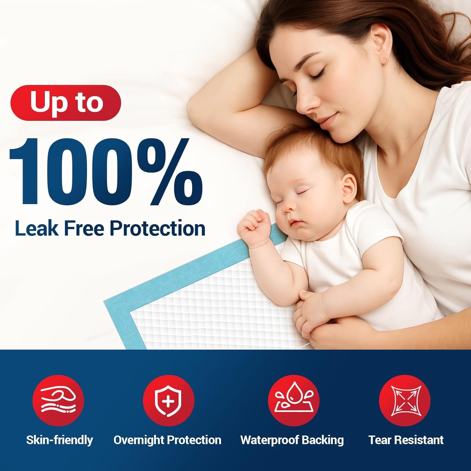 Detalle 2 de BIGGMED 30x36 Tear-Resistant Bed Pads