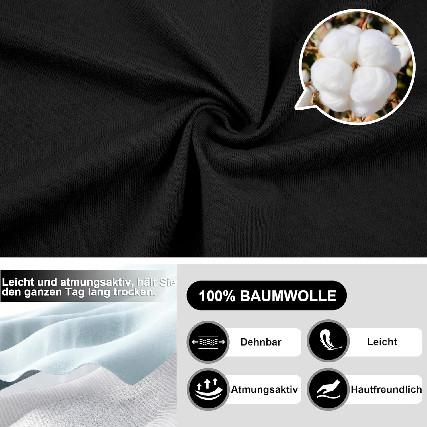 Detalle de EA'S SECRET Schlafanzug-Set aus 100% Baumwolle – Kurzarm-Top und Langhose mit Knopfverschluss