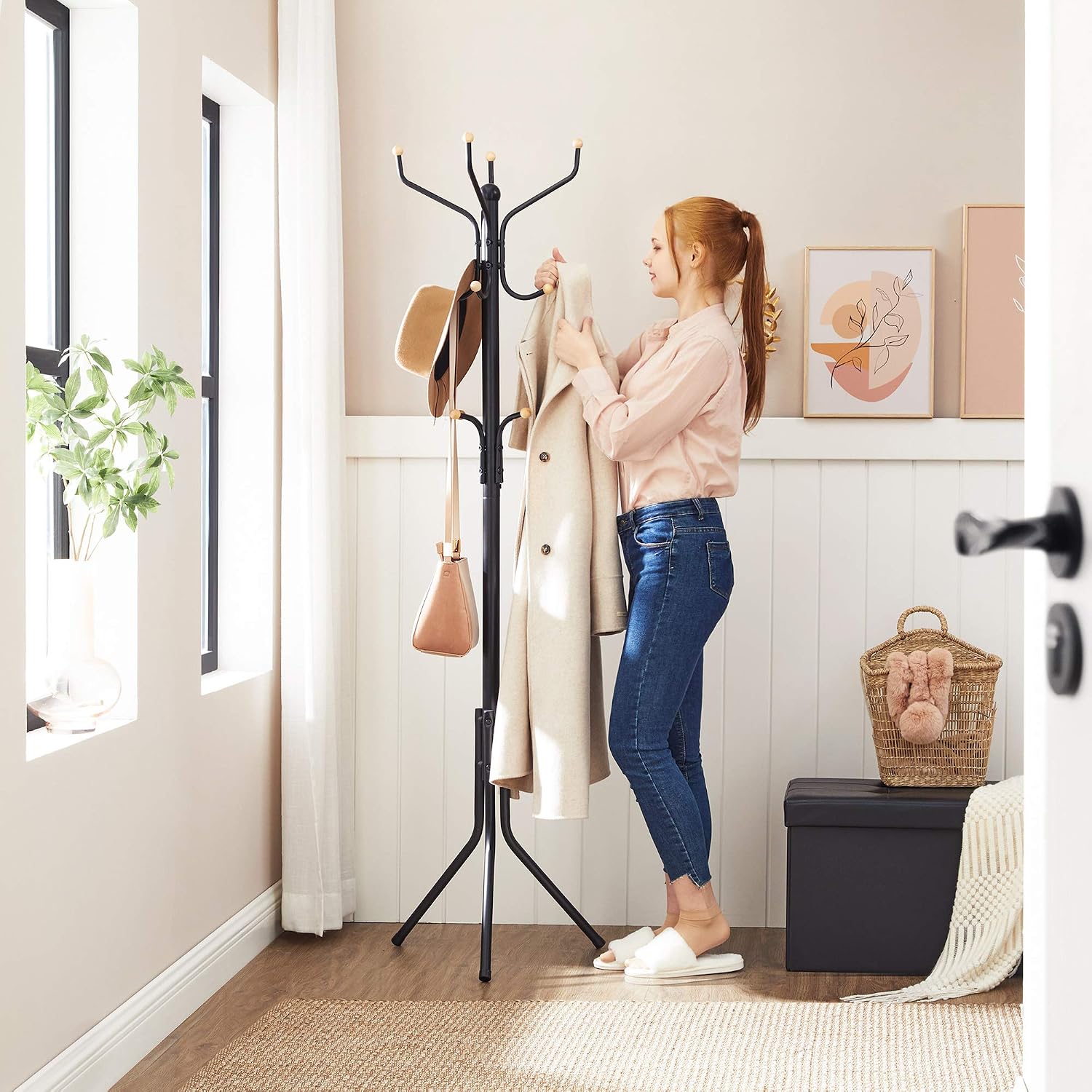 Thumbnail 1 de SONGMICS coat rack stand 49 x 182 cm