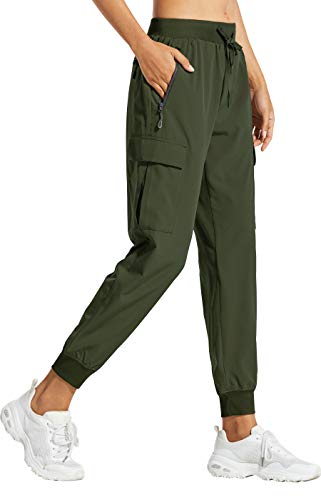 Detalle de Libin Pantaloni Trekking Donna Cargo Jogger Estivi 29" Army Green M