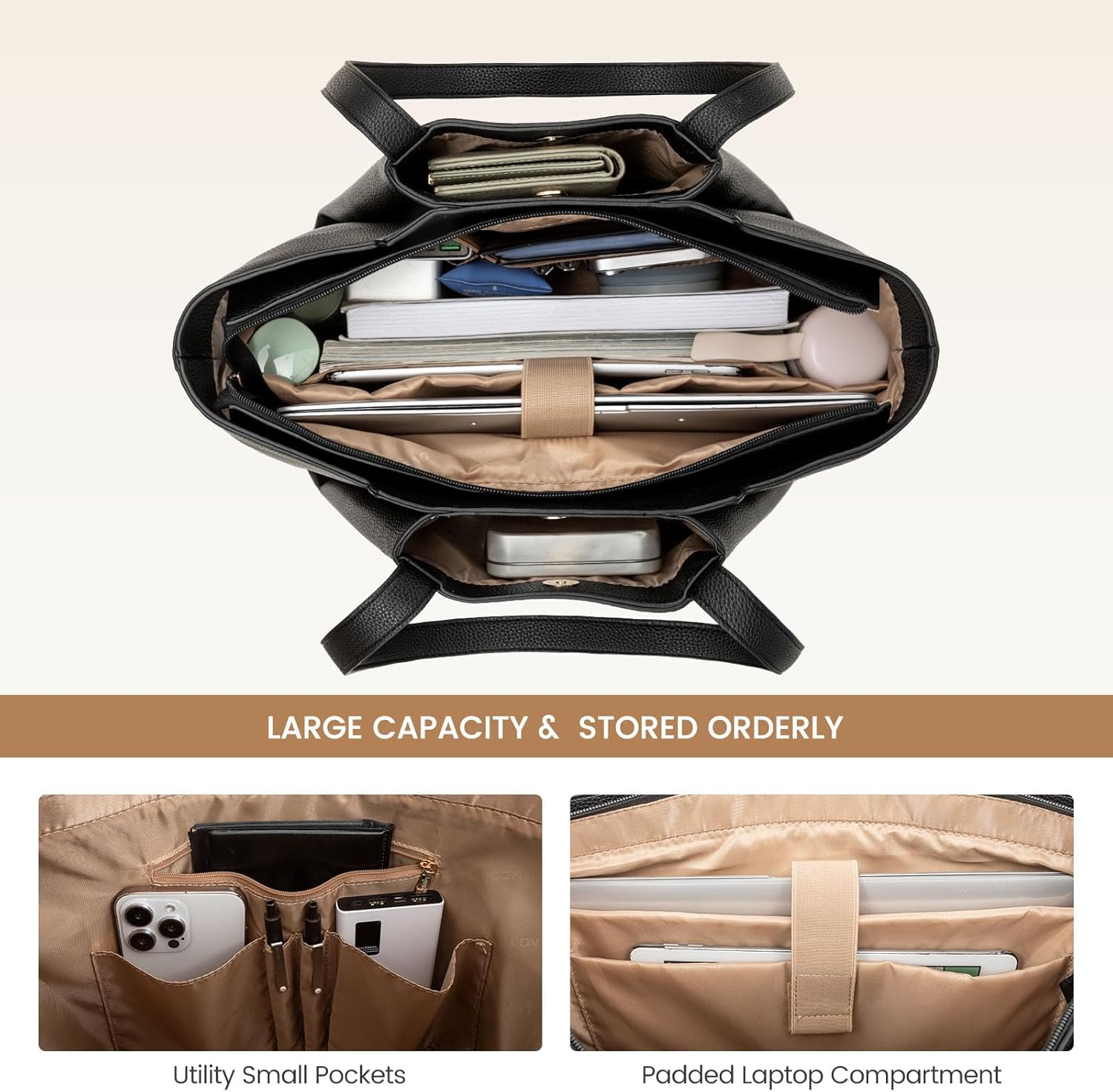 Detalle 2 de LOVEVOOK Handtasche 15,6 Zoll đŒ
