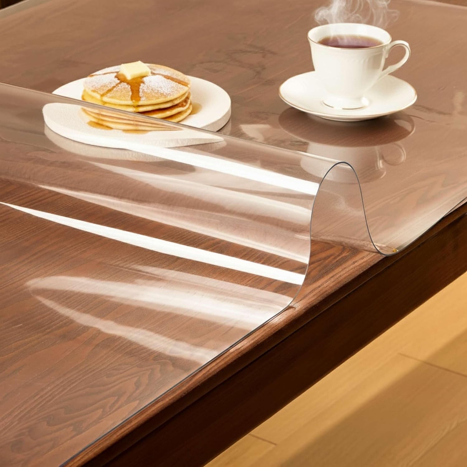 Thumbnail 1 de Artwelt Tischdecke Transparent Tischfolie 2.0 mm – Glasklarer Schutz für Tischplatte und Deko
