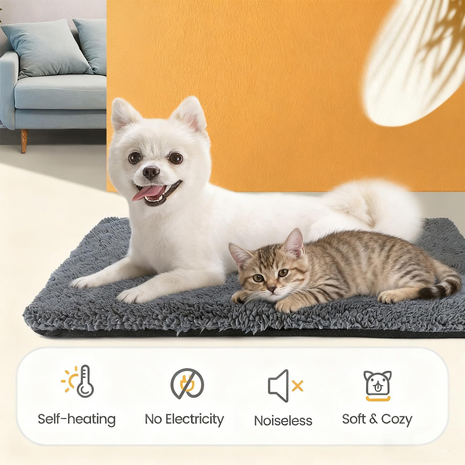 Detalle de MORA PETS Self Heating Pet Mat 74 x 47 cm
