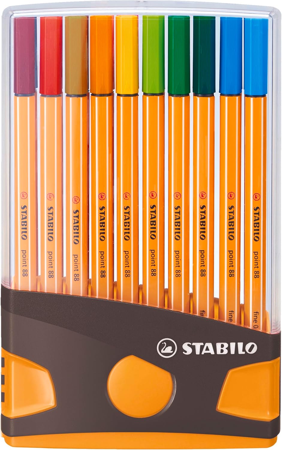 Thumbnail 1 de STABILO Fineliner point 88 ColorParade (0,4 mm) – 20er Tischset in Anthrazit/Orange