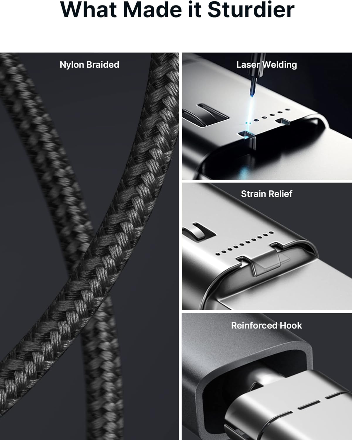 Thumbnail 5 de JSAUX 100W USB C to USB C Cable 6.6ft Pack