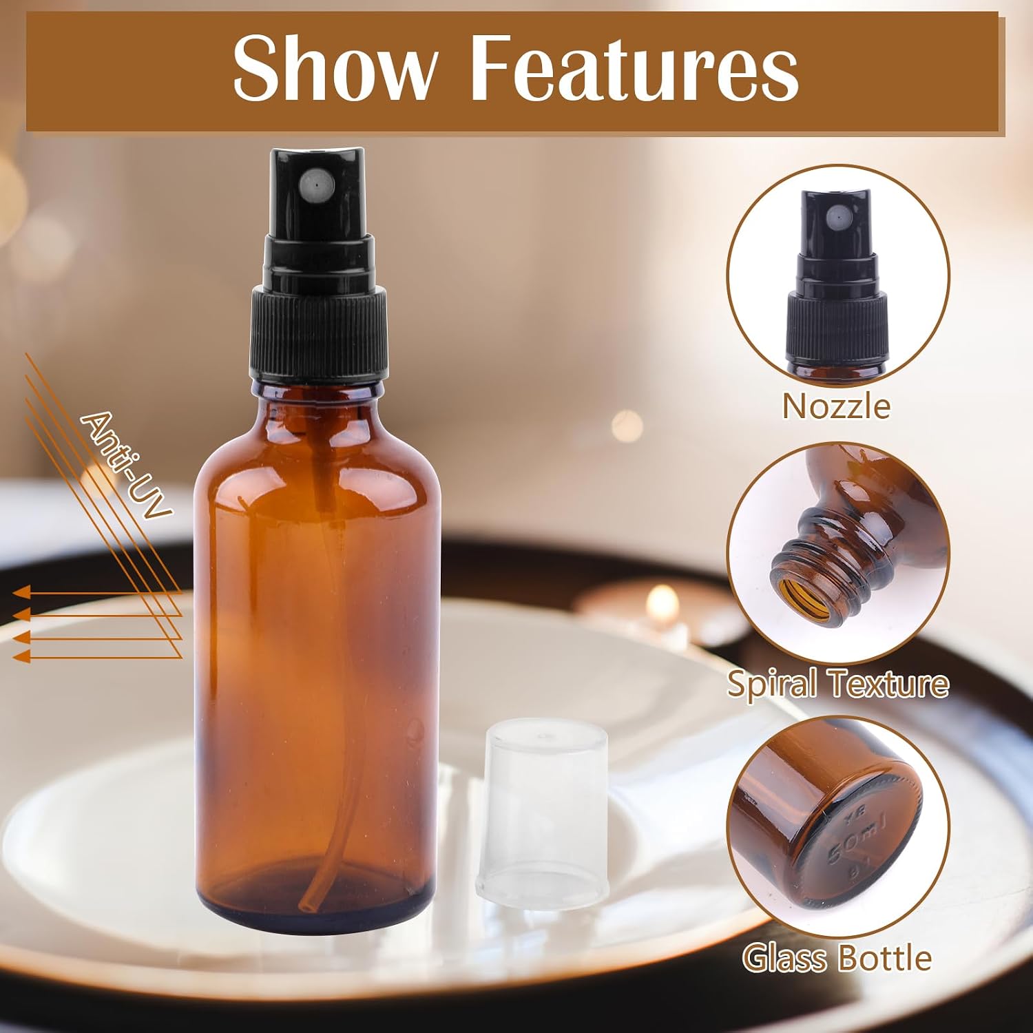 Thumbnail 2 de Ailvor Braunglas Sprühflasche 50 ml Set