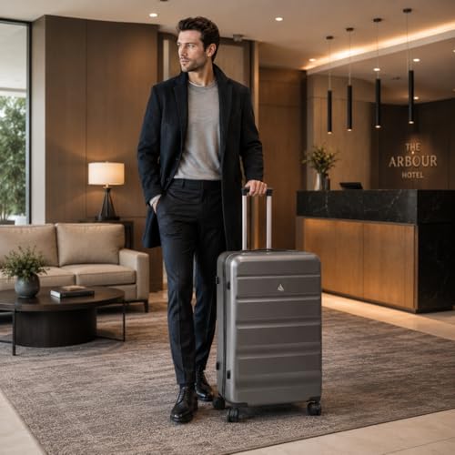 Thumbnail 6 de Aerolite Premium Large 28in 100L FlexShell Hard Shell 8 Wheel Suitcase