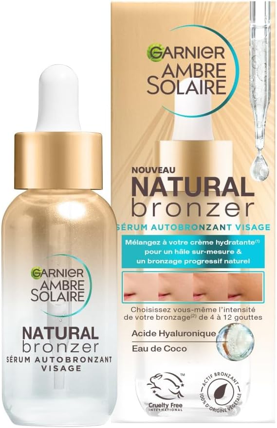 Garnier Ambre Solaire Sérum Autobronzant Visage Hydratant – Natural Bronzer 30 ml