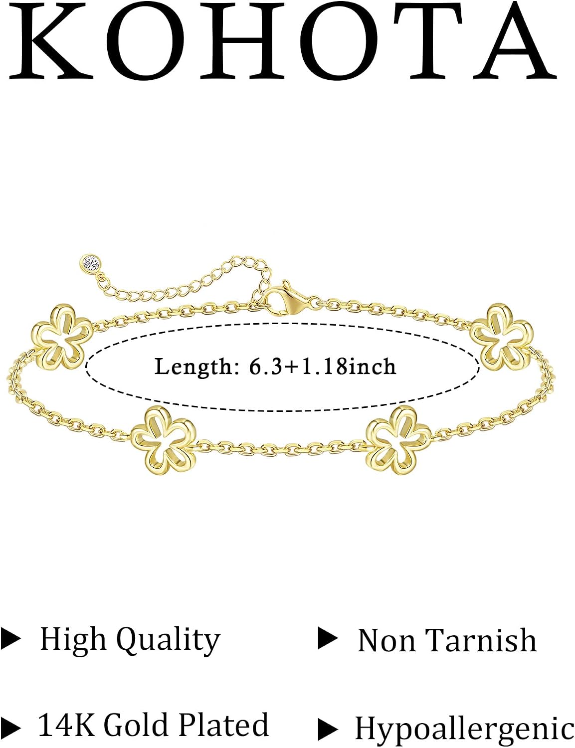Detalle de KOHOTA Station Bracelet in 14K Gold-Plated Copper