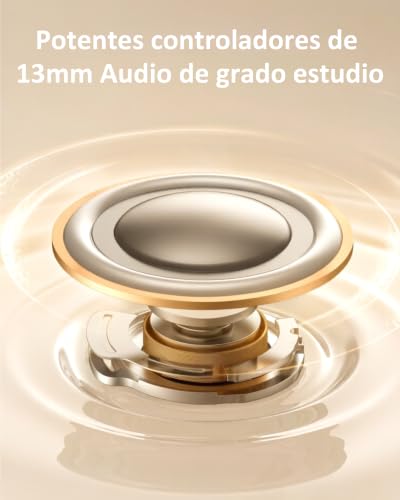 Detalle de EUQQ Auriculares Inalámbricos Bluetooth 6.1 con 6 micrófonos y 36 h de autonomía