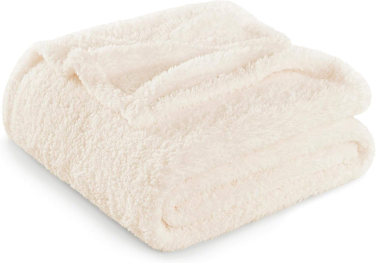 Detalle de Exclusivo Plaid Plaid Couverture Polaire 130x150 cm — Blanc, douceur et chaleur pour canapé ou lit