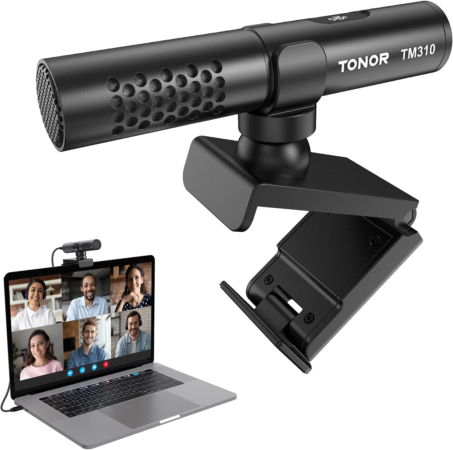 Detalle de TONOR TM310 USB Conference Microphone with Supercardioid Pickup, Mute and LED