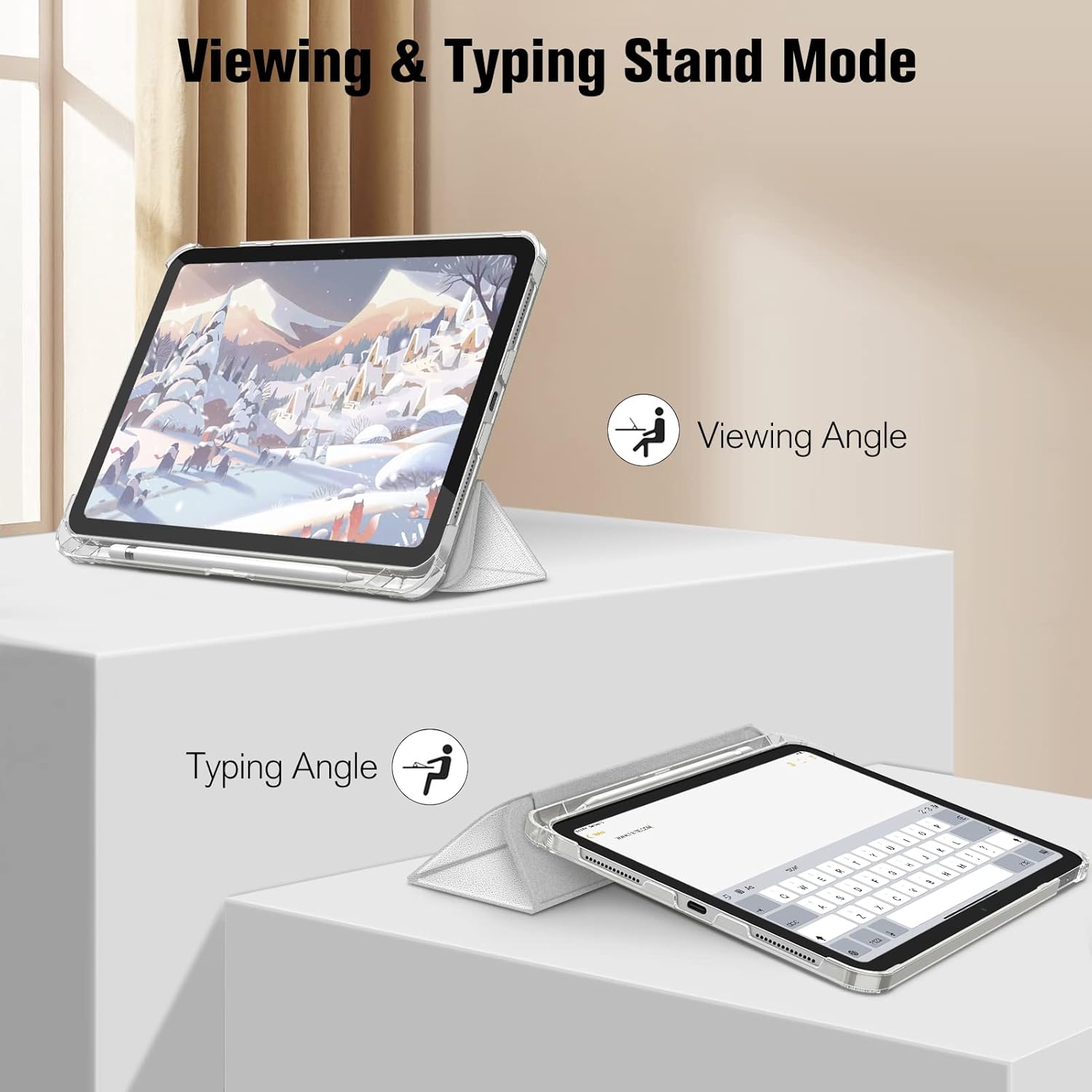 Thumbnail 2 de FINTIE Case & Screen Protector Set for iPad A16 (11th Gen) / iPad 10 (10.9-inch) with Pencil Holder, Trifold Stand & Auto Wake/Sleep