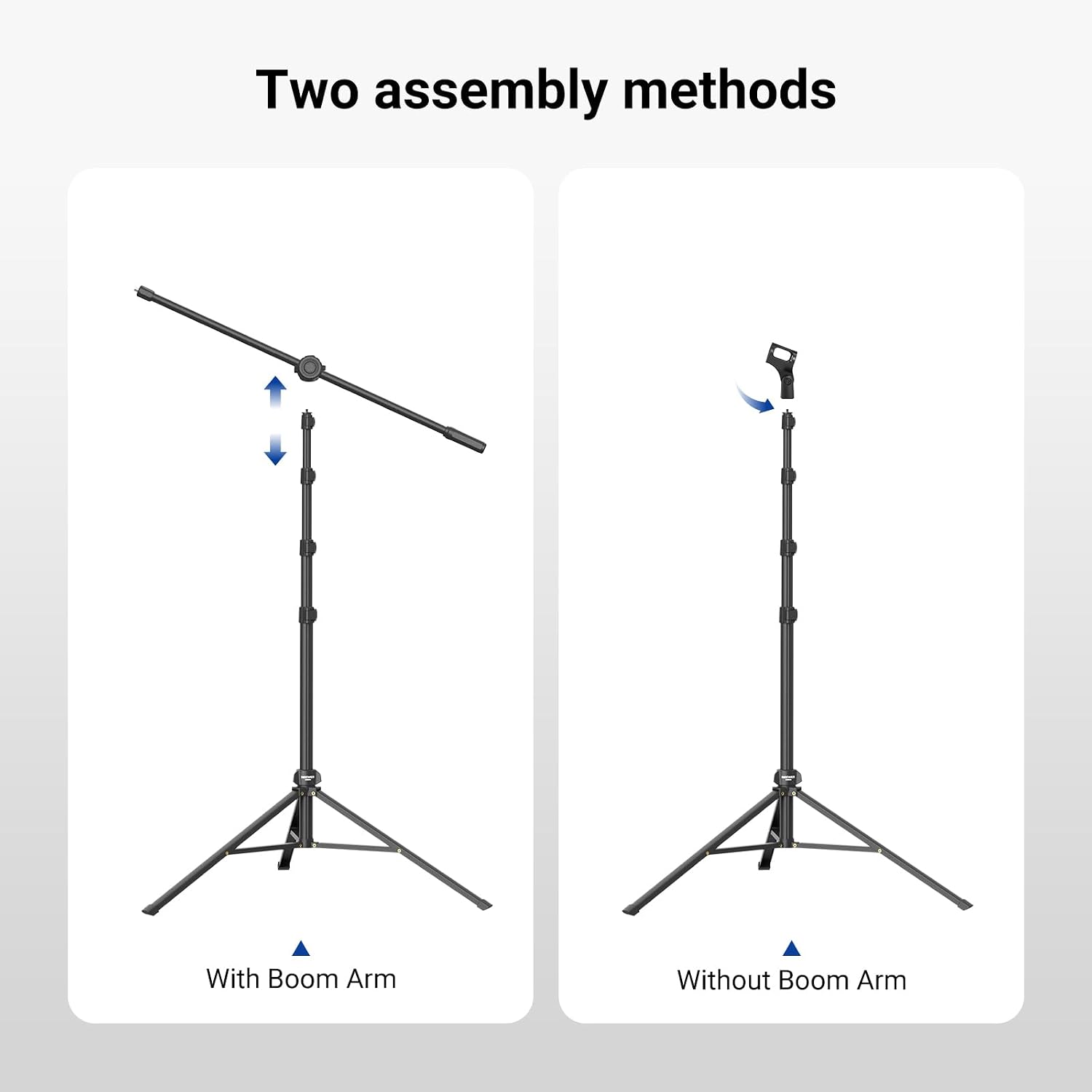Detalle de NEEWER MS046 Floor Microphone Stand with Adjustable Boom Arm and Tripod Base