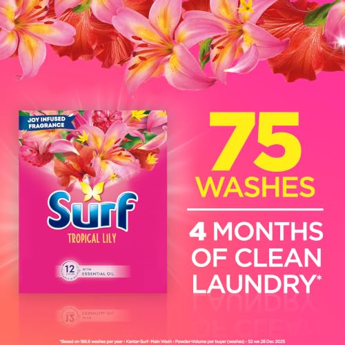 Thumbnail 6 de Surf Tropical Lily Detergent Washing Powder 75 Washes (3.75kg) – Honest Review