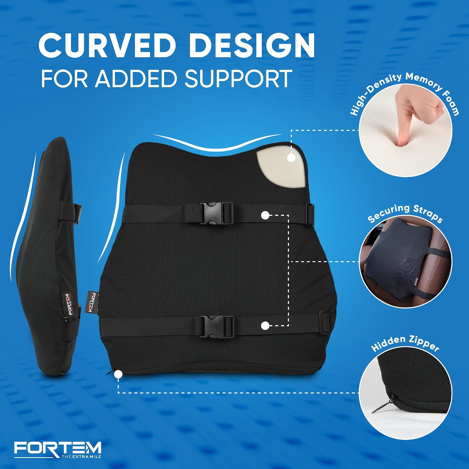 Thumbnail 4 de FORTEM Car Seat Cushion and Back Support
