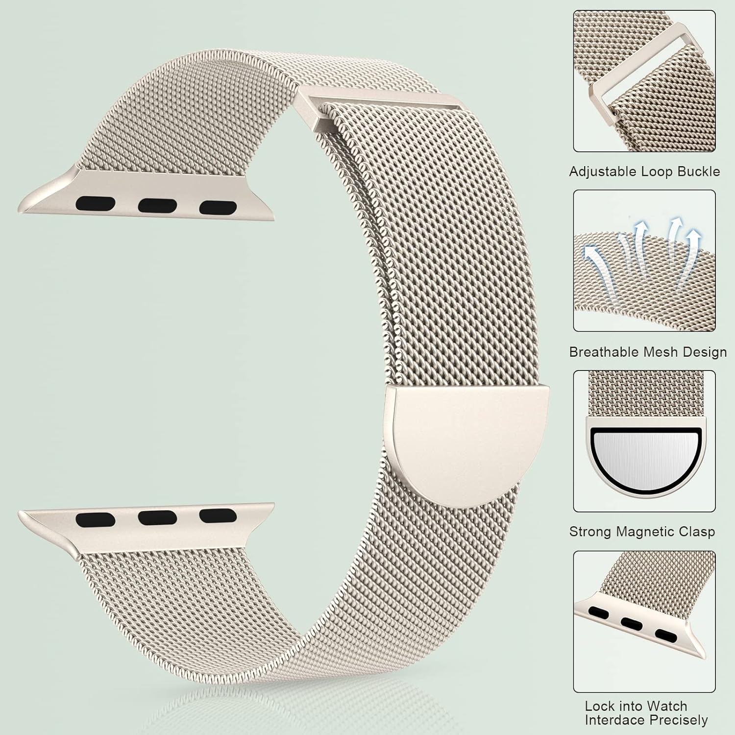 Thumbnail 3 de MARGE PLUS Stainless Steel Mesh Loop 44mm