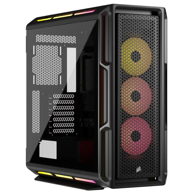 Detalle de Corsair iCUE LINK 5000T LX RGB – Torre media ATX/EATX con cristal templado y USB-C