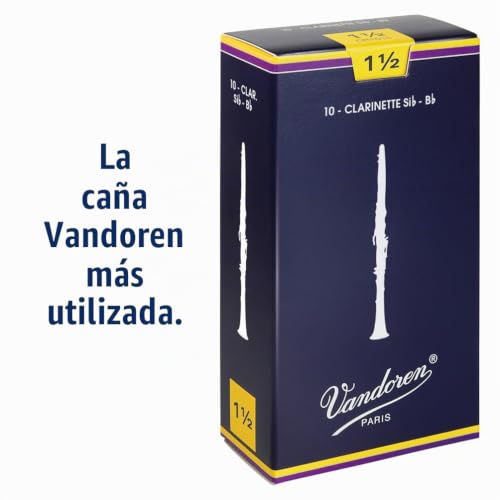 Detalle 2 de Vandoren CR1015 – Caja de 10 cañas tradicional para clarinete sib