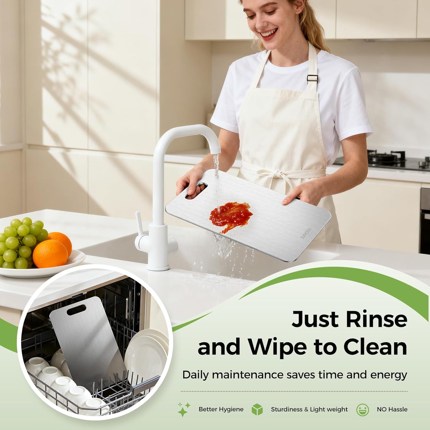 Detalle de Titanium Cutting Board 3-Piece Set