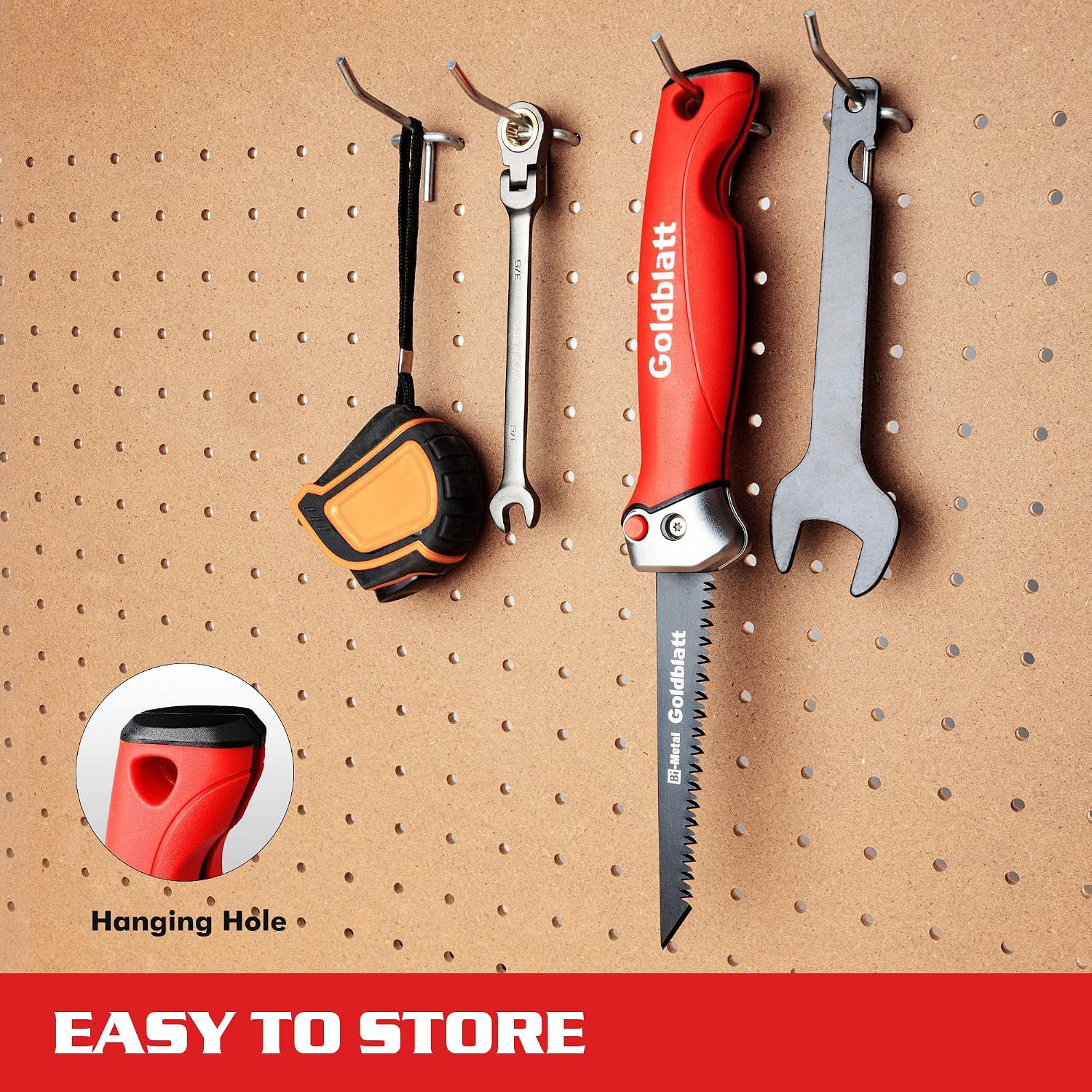 Thumbnail 6 de Goldblatt Folding Jab Saw: Compact 8-TPI Bi-Metal Drywall Saw with Soft Grip