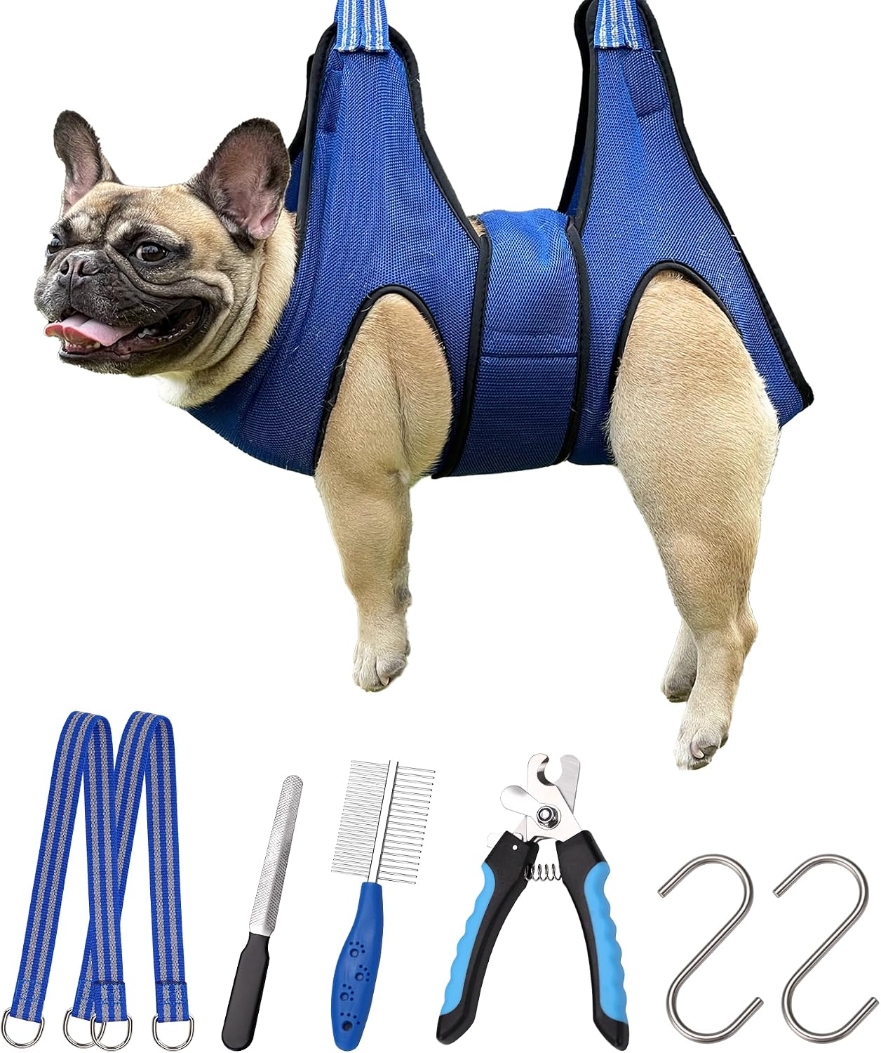 Detalle de Kkiimatt Dog Grooming Hammock: Practical in-home nail trimming for medium dogs and giant cats