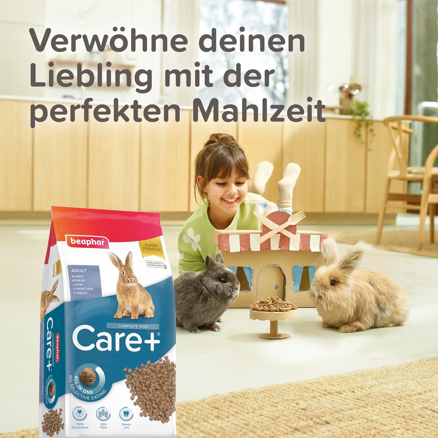 Thumbnail 6 de beaphar Care+ Kaninchen, 10kg – ausgewogene Komplettfütterung für Rabbit Health