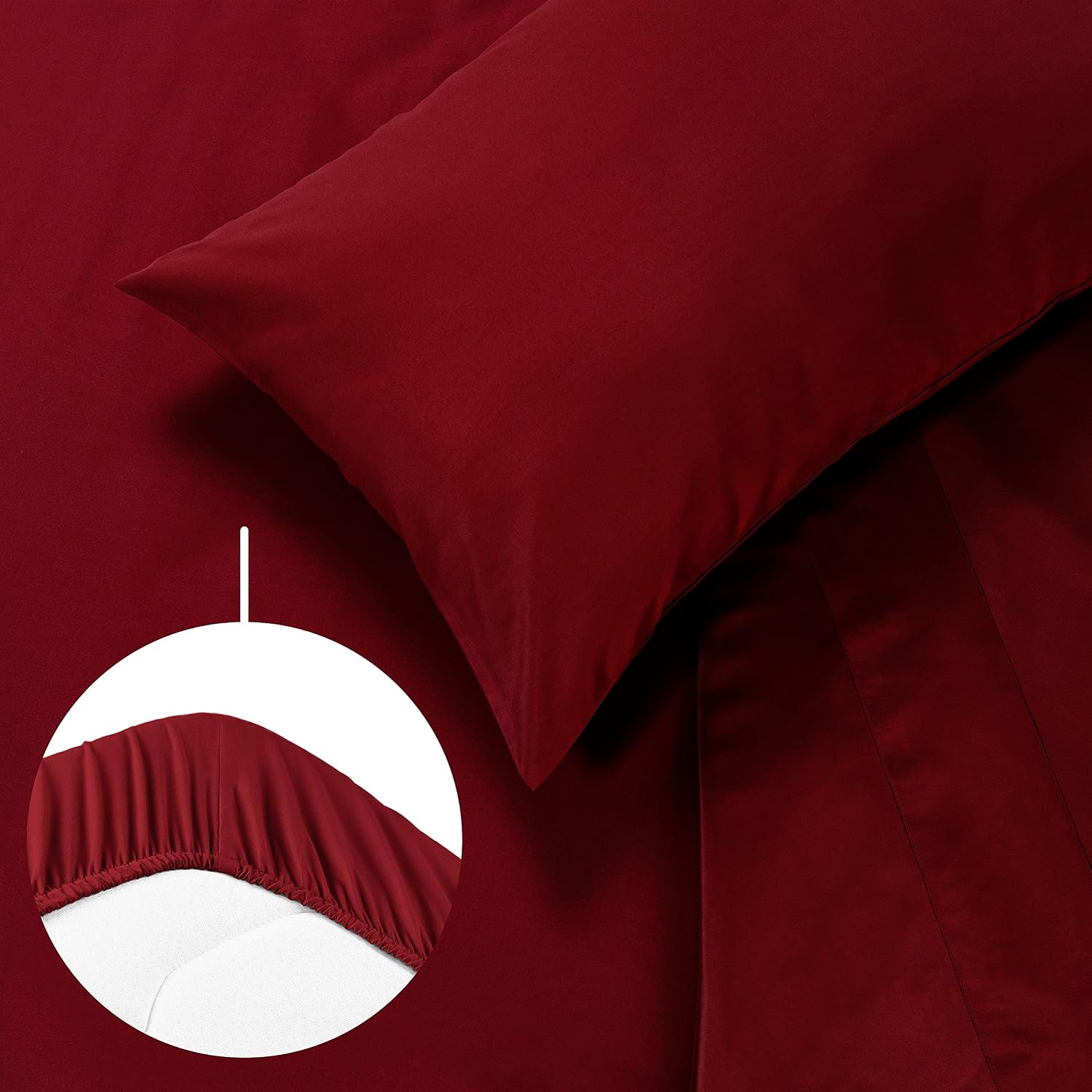 Detalle de Blumtal Juego de Sábanas 4 piezas 🛏️ Cama 180-280x275
