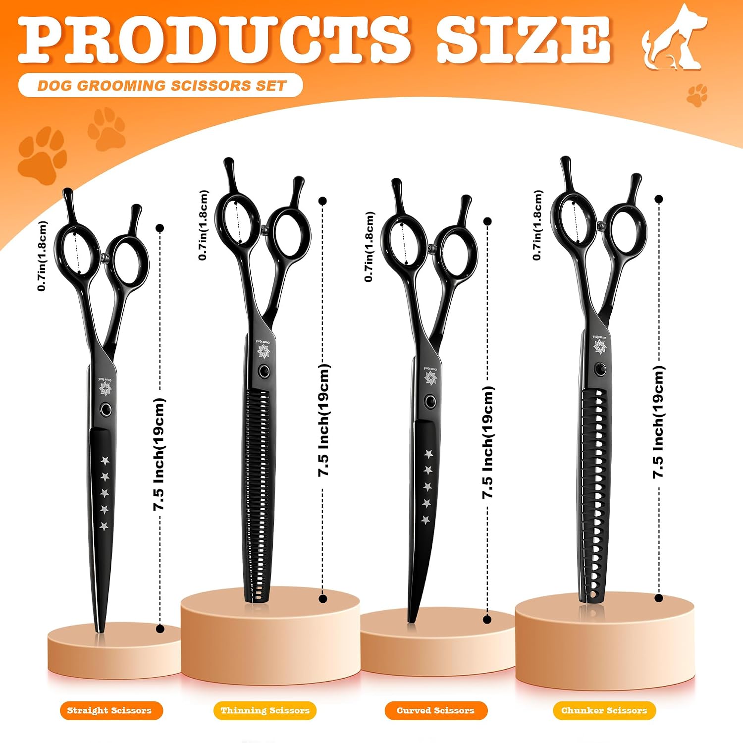 Thumbnail 4 de Dream Reach 7.5 inch dog grooming scissors