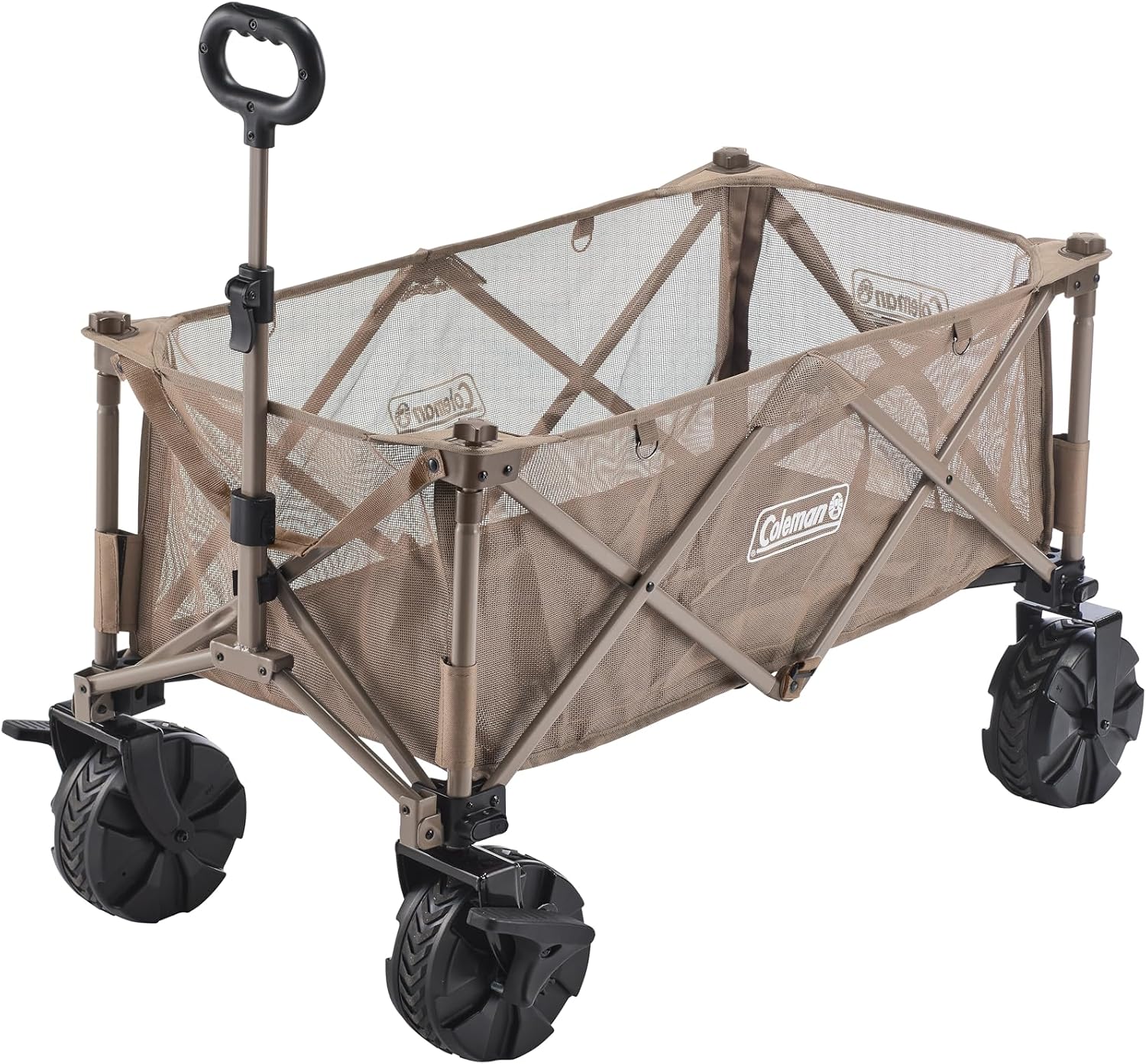 Detalle de Coleman アウトドアワゴンマックス キャリーワゴン 幅広タイヤ・耐荷重100kg・自立収納