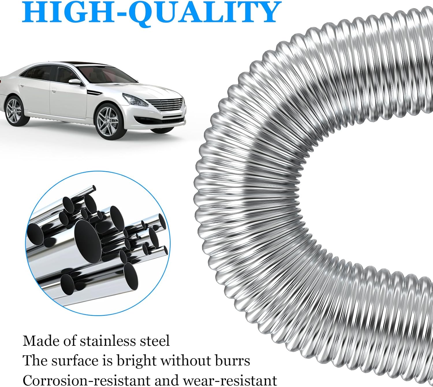Thumbnail 2 de URAQT Tuyau d'échappement 300 cm pour chauffage