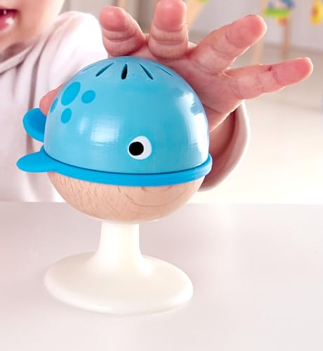 Detalle 2 de Hape Saugnapf Rasselset – 3‑teilige Meeres‑Tier Rassel- und Beißspielzeug, für Babys ab 0 Monaten