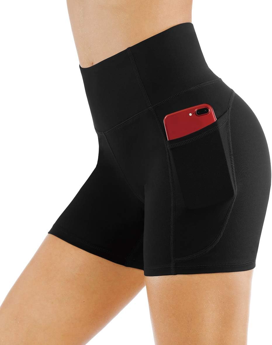 Thumbnail 3 de THE GYM PEOPLE High Waist Yoga Shorts with Pockets