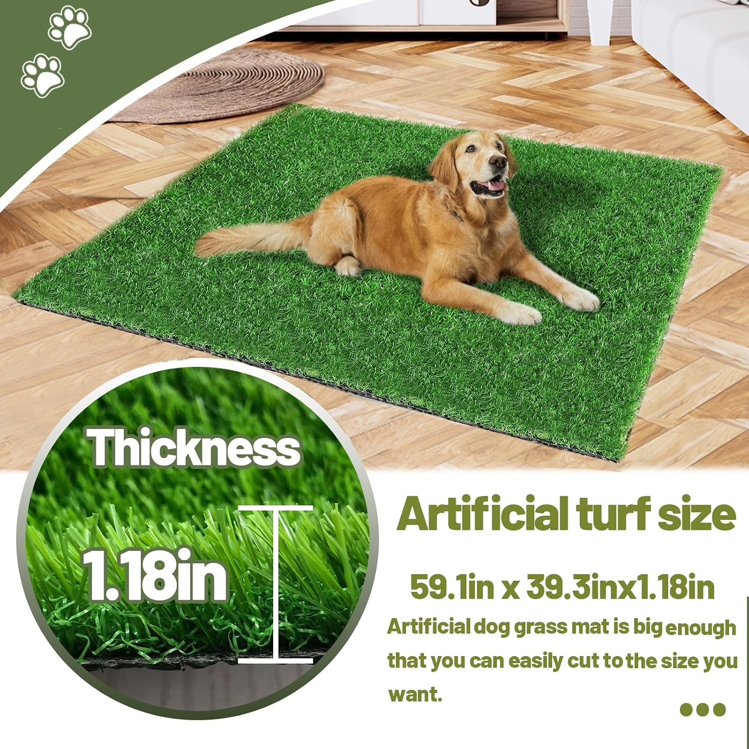 Thumbnail 1 de STARROAD-TIM Dog Grass Pad 100x150 cm