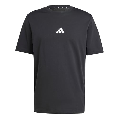 Thumbnail 6 de adidas Hombre Essentials Small Logo Jersey Shirt (Negro/Blanco, L)